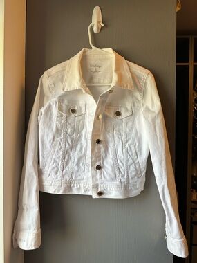 NWOT, Sz. S, Lilly Pulitzer White Denim Jacket